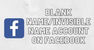 Invisible name account on Facebook