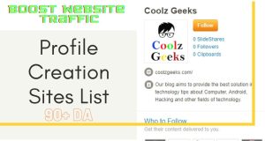 Profile Creation Sites List With High DA