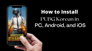 How to Install PUBG Korean in PC, Android, and iOS