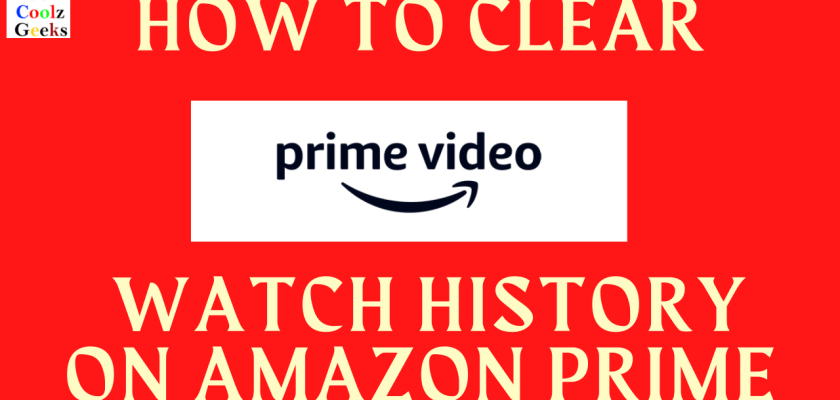 Clear watch history on amazon prime