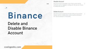 Disable and Delete Binance Account Permanently